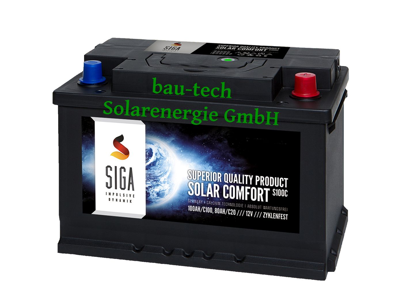 100Ah 12Volt Calcium Solar Batterie Akku Wohnmobil Boot Versorgungsbatterie