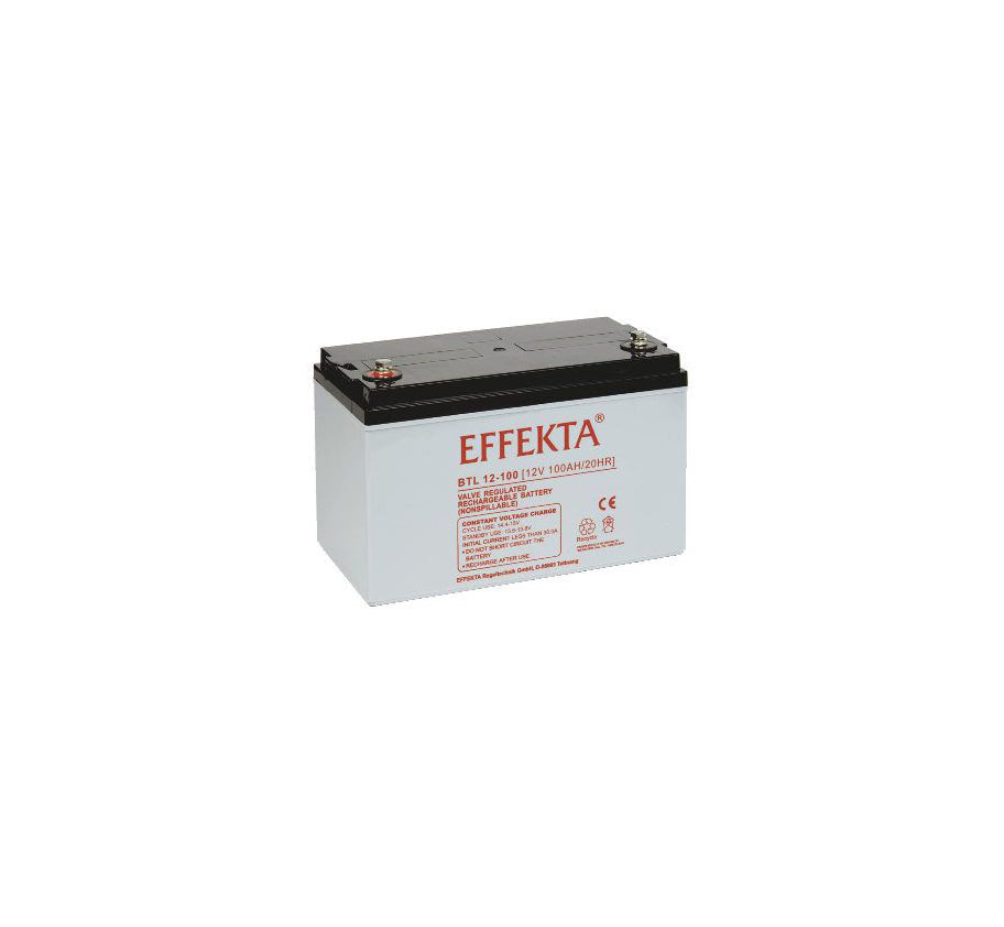 Effekta BTL 12-100 12Volt 100Amper AGM Blei Akku für Solar Notstrom Caravan