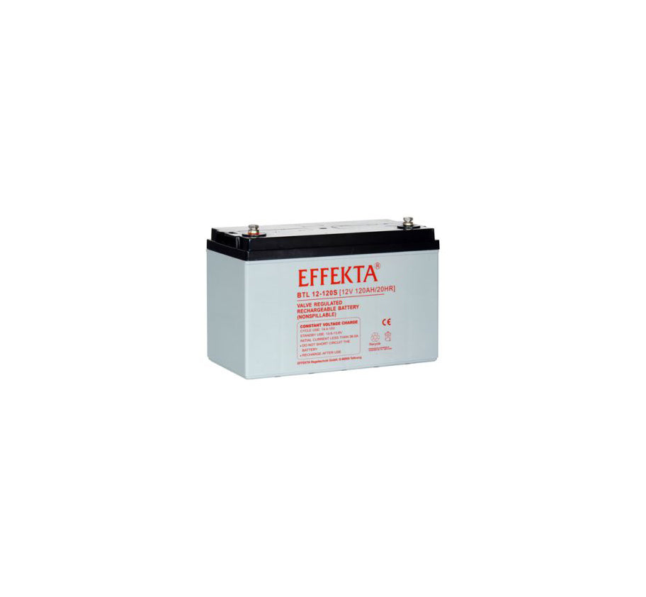 Effekta BTL 12-120 12Volt 120Amper AGM Blei Akku für Solar Notstrom Caravan