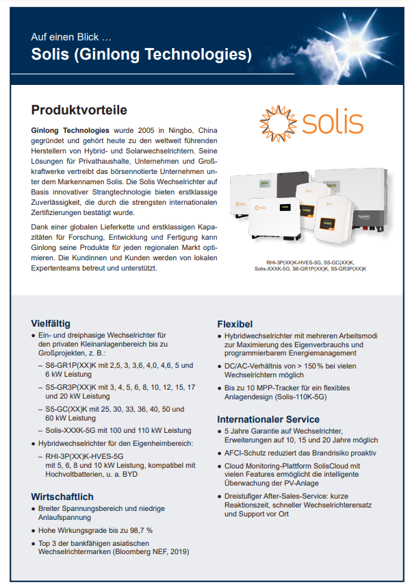 Solis Inverter 60kW, S5, 3Ph