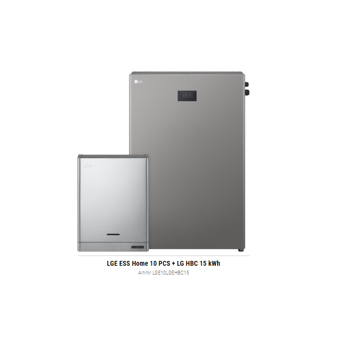 LGE ESS Home 10 PCS + LG HBC 15 kWh