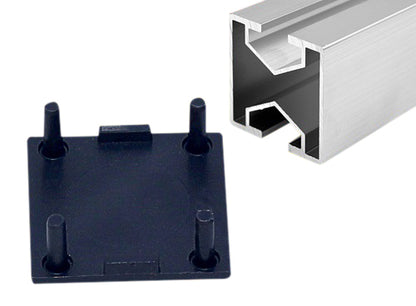 Endkappe für Montageprofil -- 40 x 40mm