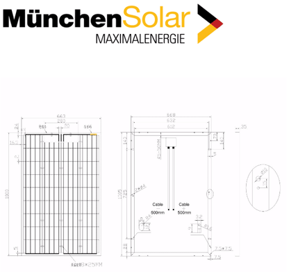 Solarmodul 100 Watt Polikristallin
