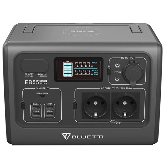 Bluetti PowerOak EB55 Powerstation 700W 537Wh Grau