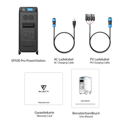Bluetti EP500 Pro Solarkraftwerk Powerstation 3000W 5100Wh