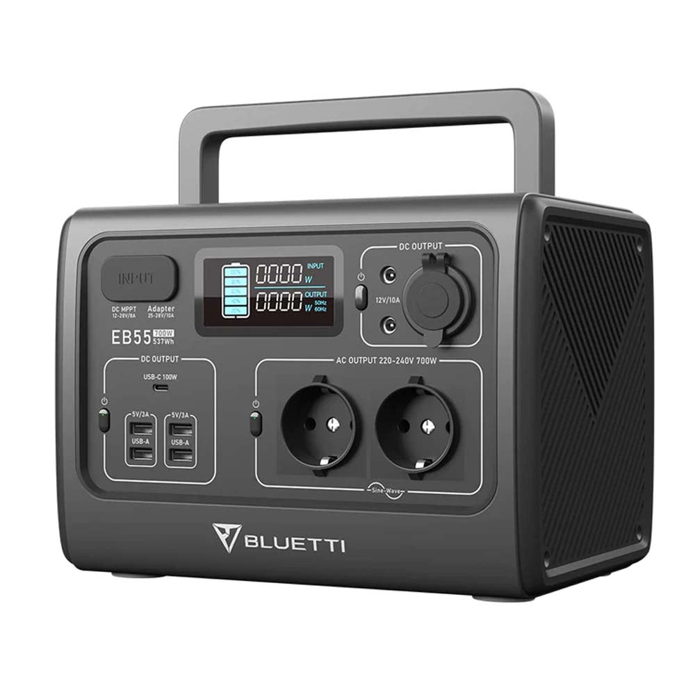Bluetti PowerOak EB55 Powerstation 700W 537Wh Grau