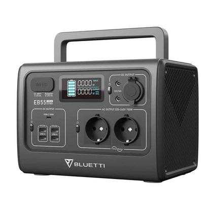 Bluetti PowerOak EB55 Powerstation 700W 537Wh Grau