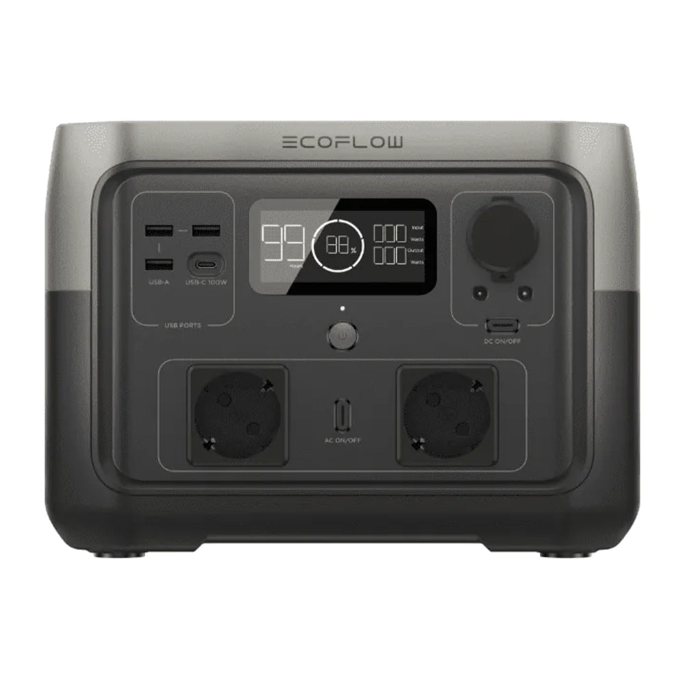 EcoFlow River 2 EU Powerstation 256Wh 300W AC USB-Port