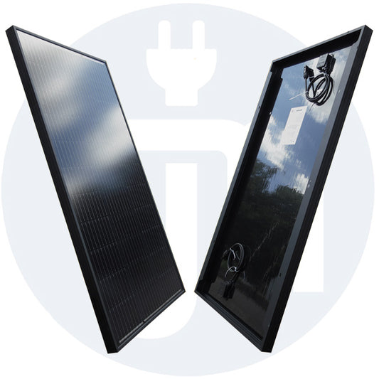 Solarmodul 100 Watt Monokristallin in Schwarz
