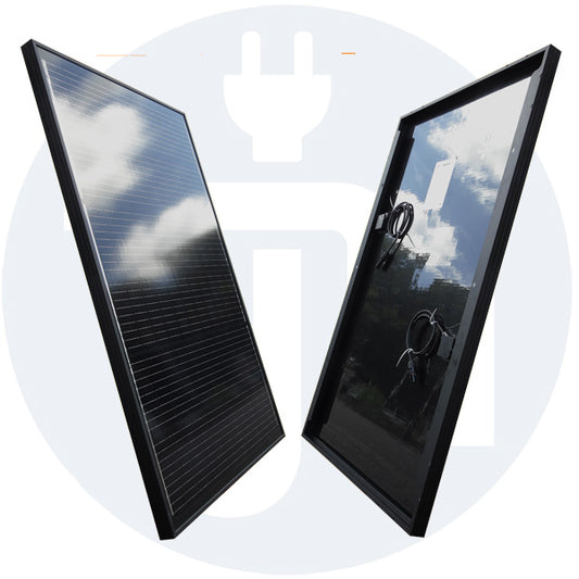 Solarmodul 130 Watt Monokristallin in Schwarz