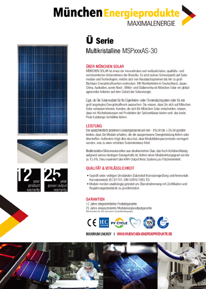 1000Watt Inselanlage mit Batterie Speicher / inkl. Montagematerial für Dachpfannen