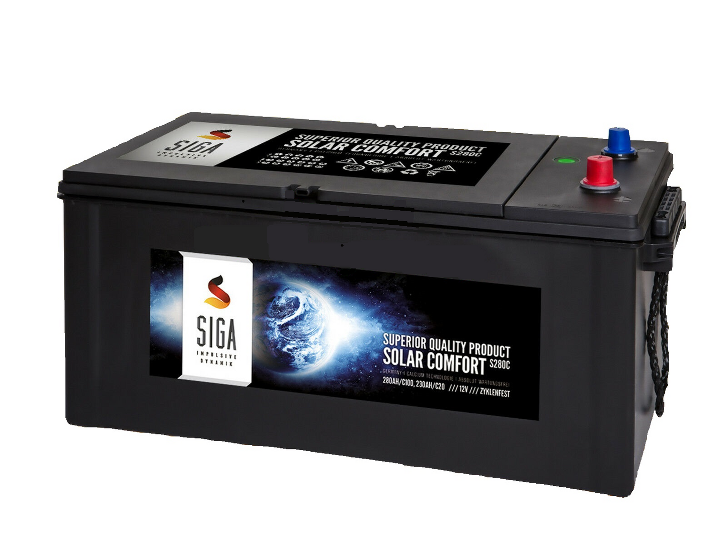 280Ah 12Volt Calcium Solar Batterie Akku Wohnmobil Boot Versorgungsbatterie