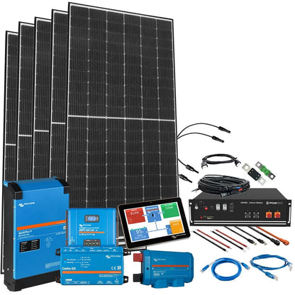 HomePremium S USV Solaranlage 2075Wp 3,5kWh LiFePo4 Speicher 1-phasig