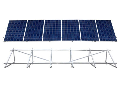 PV Solar Unterkonstruktion Aufständerung für 6 Module