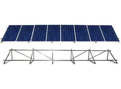 PV Solar Unterkonstruktion Aufständerung für 8 Module