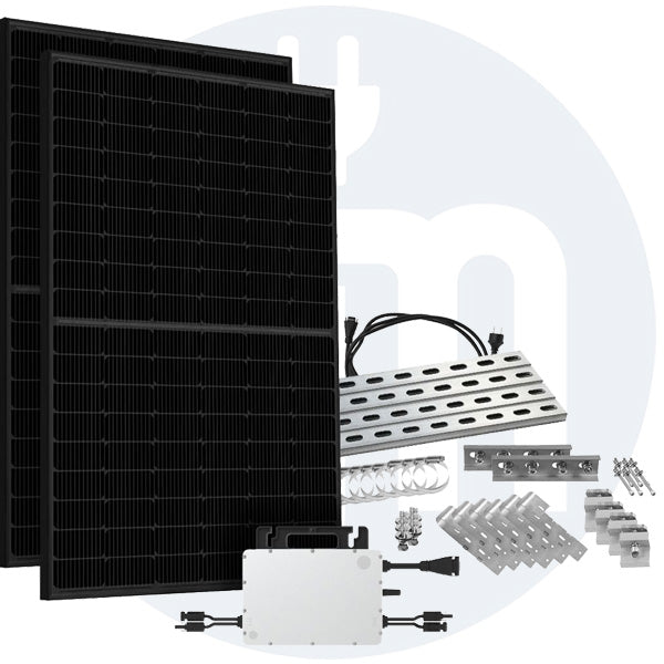 Balkonkraftwerk 860W HMS-800W-2T Bifazial Full Black