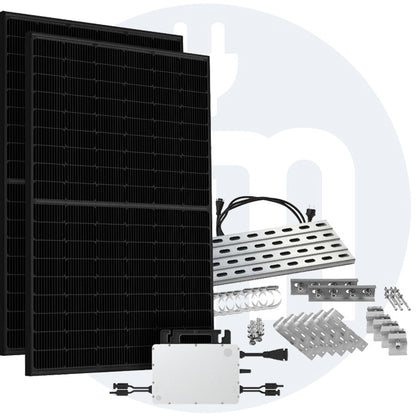 Balkonkraftwerk 860W HMS-800W-2T Bifazial Full Black