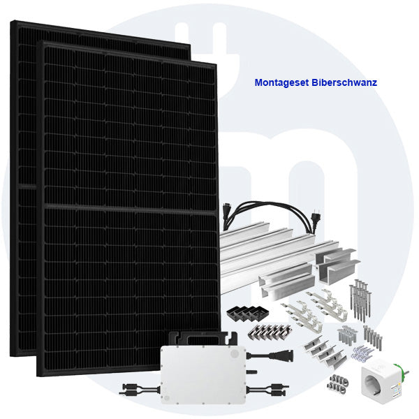 Balkonkraftwerk 860W HMS-800W-2T Bifazial Full Black