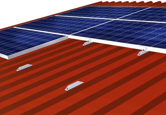 1 Stück C-Schiene kurz für Trapezblech quer Montage