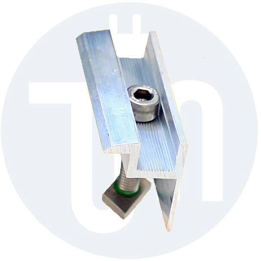 1 Stück Modul - Endklemme 45mm inkl. Verschraubung