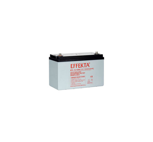 Effekta BTL 12-120 12Volt 120Amper AGM Blei Akku für Solar Notstrom Caravan