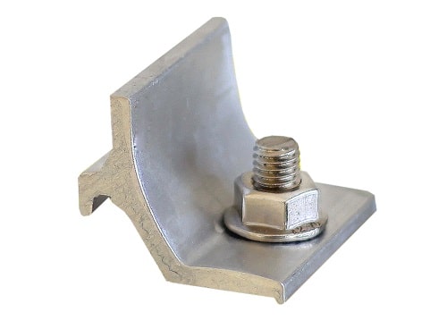 1 Kreuzverbinder Alu + Verschraubung