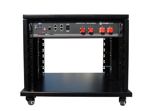 PYLONTECH LiFePO4 48V 2,4 kWh Speicher mit BMS Schrank Kabelsatz US2000C