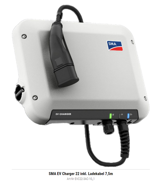 SMA EV Charger 22 inkl. Ladekabel 7,5m