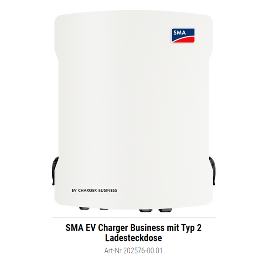SMA EV Charger Business mit Typ 2 Ladesteckdose