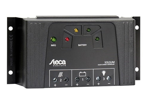 Steca Solsum 2525 12/24V mit LED Anzeige und USB Buchse Solarladeregler