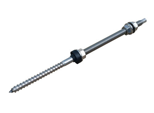 Stockschraube M12 x 300 Edelstahl A2 für Photovoltaik Montage