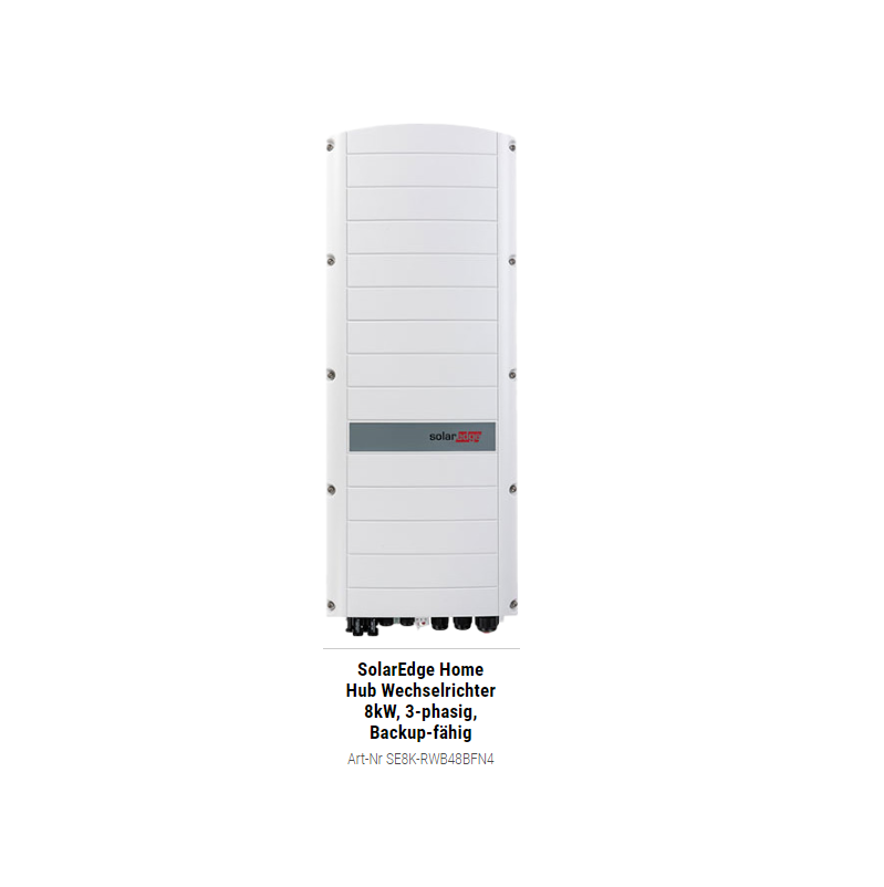 SolarEdge Home Hub Wechselrichter 8kW, 3-phasig, Backup-fähig