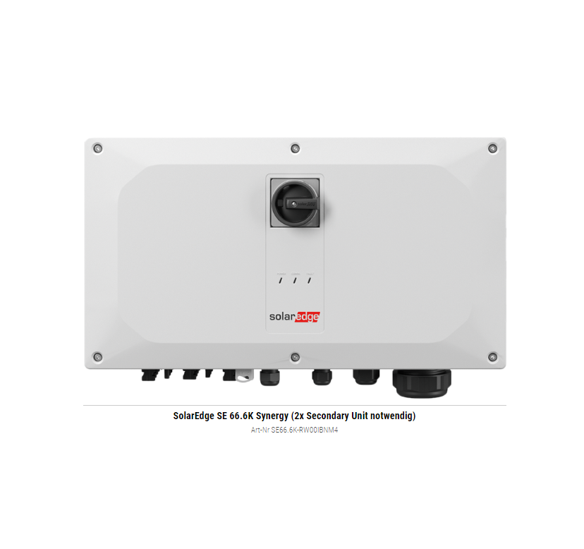 SolarEdge SE 66.6K Synergy (2x Secondary Unit notwendig)