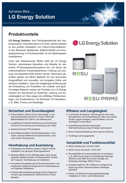 LG ES RESU FLEX Batteriemodul 4,3 kWh (BMA)