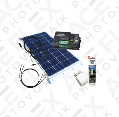 100 Watt Wohnmobil Set Solaranlage Votronic MPPT weiß