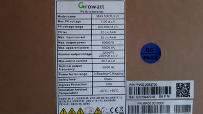 Growatt 50.000 KTL 3 LV