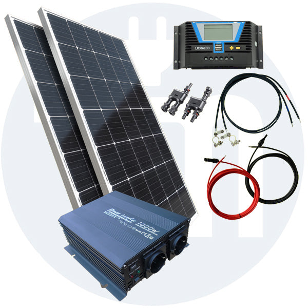 260 Watt 12V 230V Inselanlage Basis Solar Set