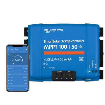 Victron Smartsolar MPPT Laderegler 100/50 50Amper 12 oder 24V inklusiv Bluetooth