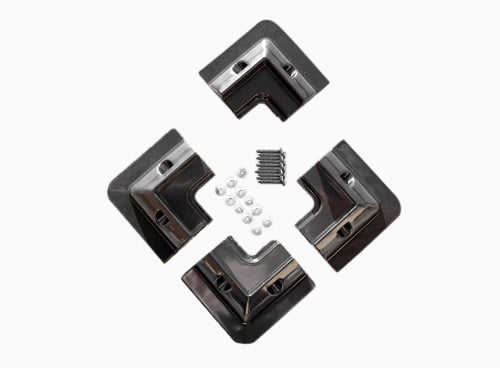 Solarmodul Halterung 4 x Eckprofil Wohnmobil Camping Solarhalterung schwarz