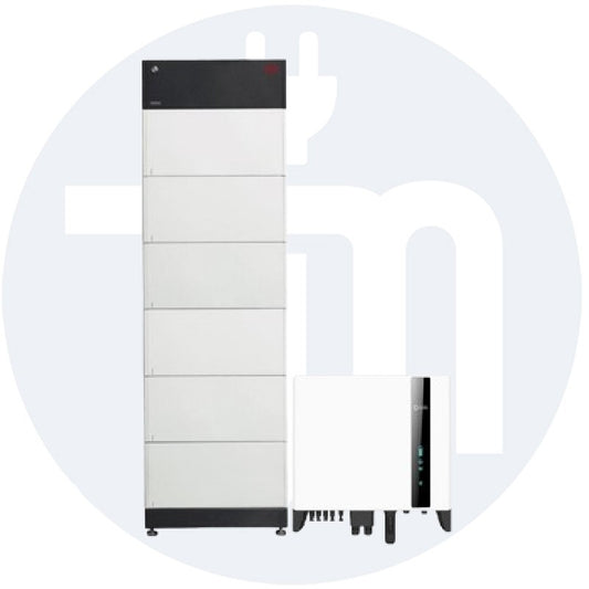 Solis S6 10KW 3Ph Hybrid Inverter inkl, Smart Meter + BYD Hochvolt Battery-Box Premium HVM 16.6