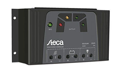 Steca Solsum 2525 12/24V mit LED Anzeige und USB Buchse Solarladeregler