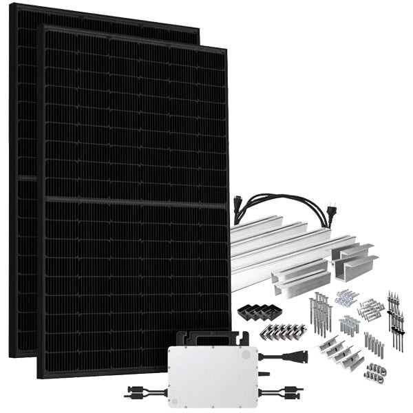 Balkonkraftwerk 860W HMS-800W-2T Bifazial Full Black