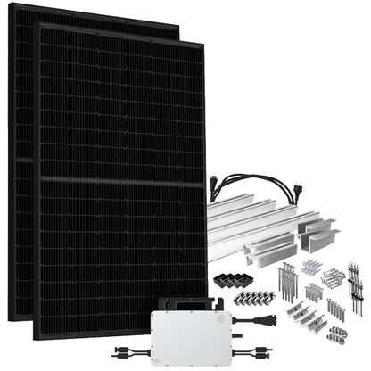 Balkonkraftwerk 860W HMS-800W-2T Bifazial Full Black