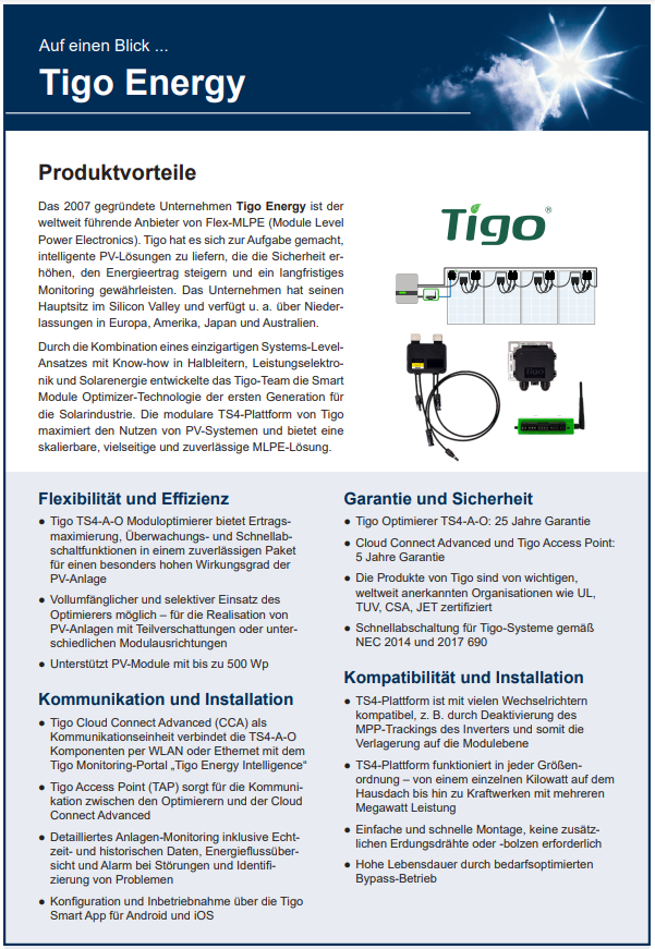 Tigo TS4-A-O Optimierer 700W/15A (original MC4)