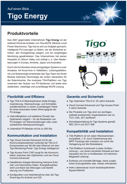 Tigo TS4-A-O Optimierer 700W/15A (original MC4)