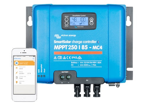 Victron SmartSolar MPPT 250/85 mit Display und MC4 Anschluss