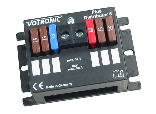 Votronic Plus Distributor 6 - 12V/24V - Verteiler für 6 abgesicherte Ausgänge