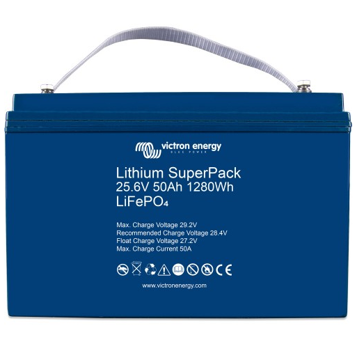 Victron Energy Lithium SuperPack 25,6V/50Ah (M8) 24V Batterie