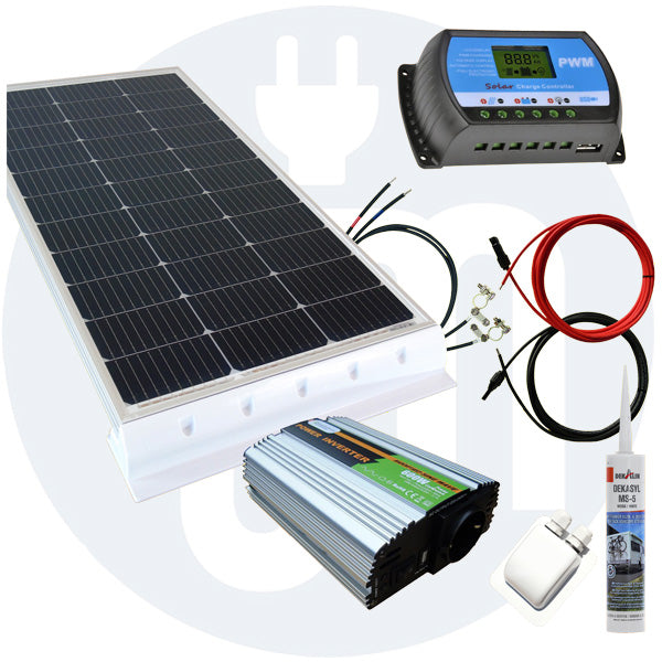 130 Watt Wohnmobil Camping Solaranlage, 12 Volt SET