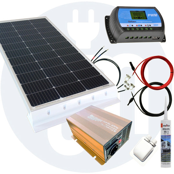 130 Watt Wohnmobil Camping Solaranlage, 12 Volt SET